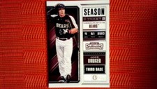 2018 Panini Contenders Draft Picks Baseball Season Ticket #18 Jake Burger