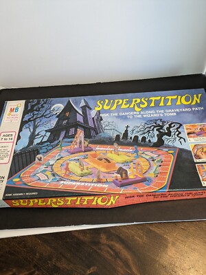Vintage Milton Bradley Board Game Superstition- Almost Complete 4702 (1977)