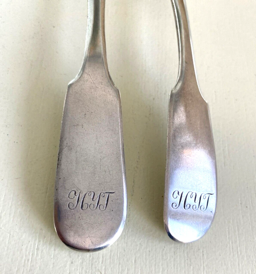 一对漂亮的俄罗斯硬币银币 H.I./AT 1843/84/MONO HYT? — 第 3/4 张图片