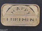SilverTowne Happy Retirement GP Silver Art Bar E5015
