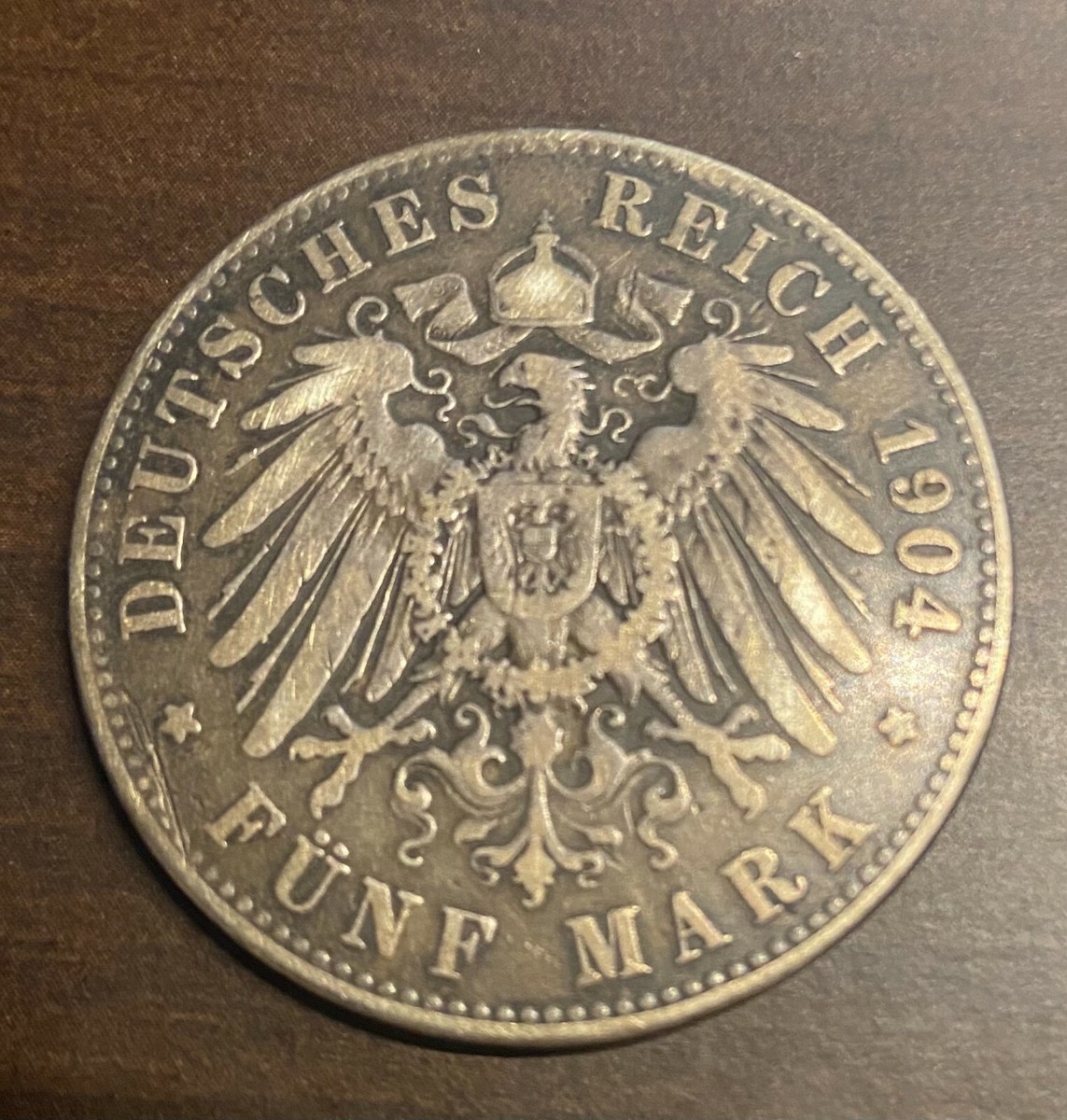 1904 A German States Prussia 5 Funf Mark Silver Coin - KM# 523 | eBay
