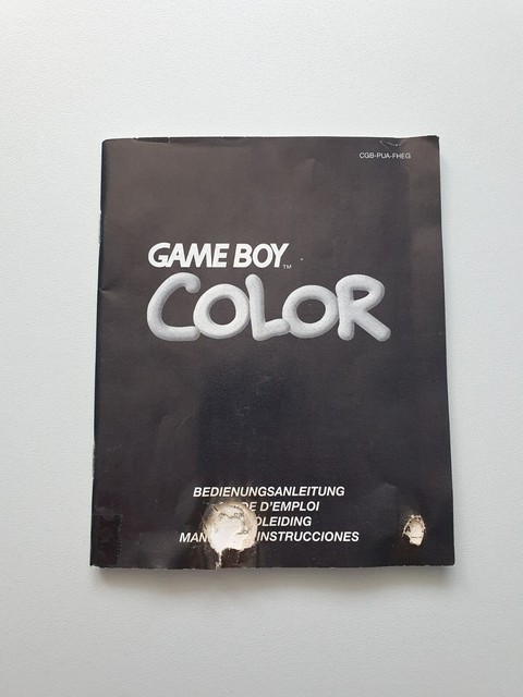 GameBoy Color manuale d'uso | manuale libretto | Nintendo GBC- GameBoy Color manuale d'uso | manuale libretto | Nintendo GBC-