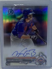 WUILMER BECERRA 2017 TOPPS BOWMAN CHROME SILVER REFRACTOR AUTO #D 74/499