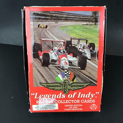 Vintage,Premier Edition Legends of Indy complete racing card set 36 sealed packs