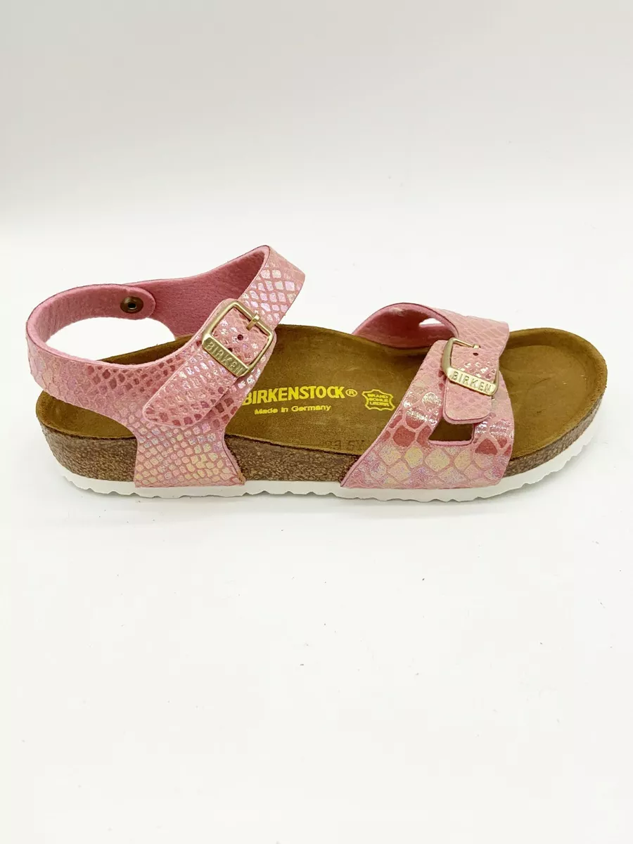 Birkenstock arizona 2025 shiny snake rose