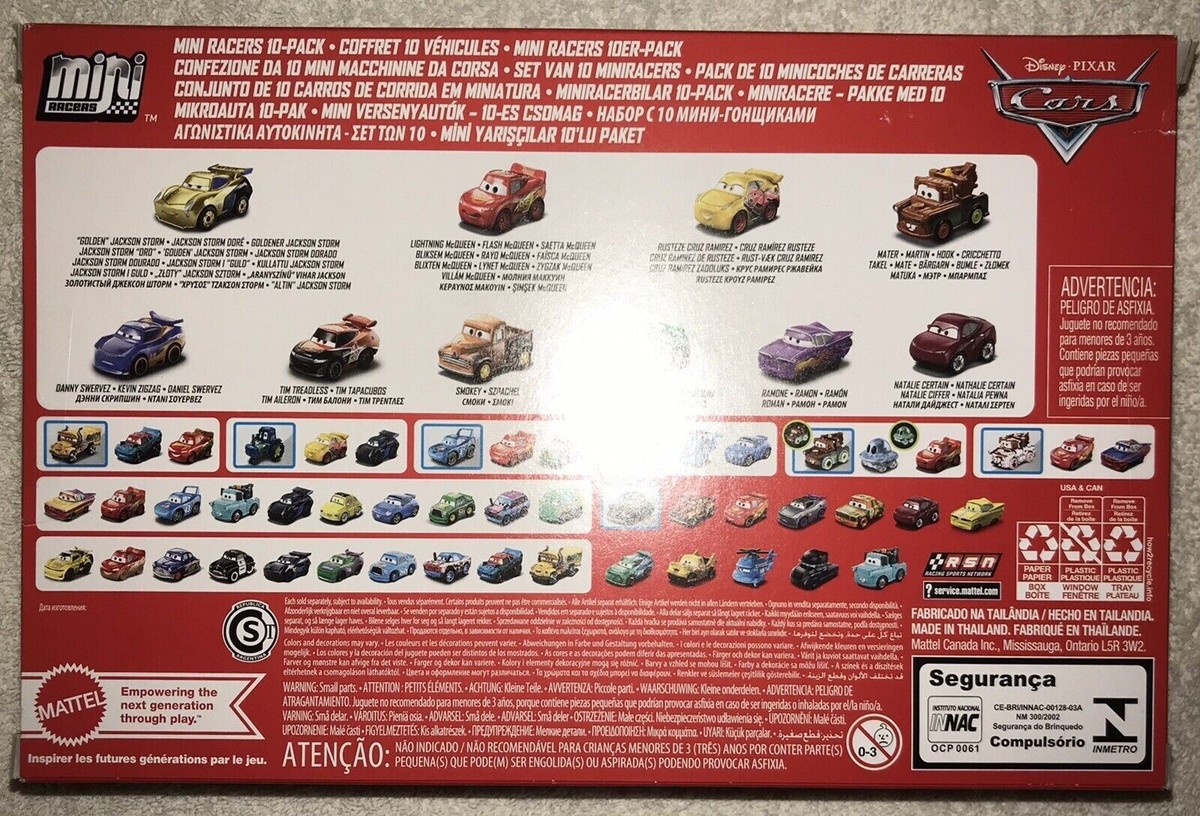 Disney Pixar Cars Metal Mini Racers 10-Pack ~ Brand New & Rare | eBay