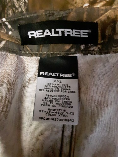 Realtree Xtra Hardwood Pants Men's Size XXL 42/46 NWOT - Picture 7 of 7