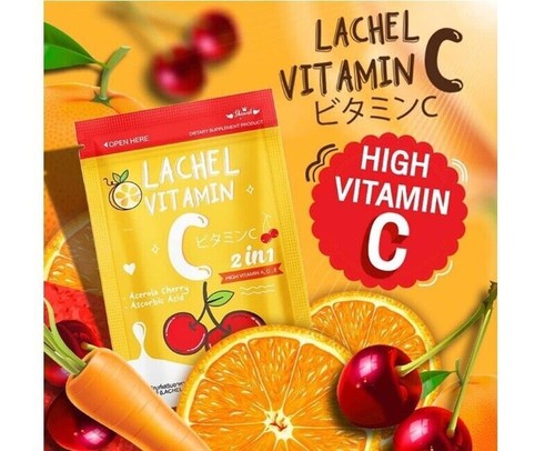 Lachel Vitamin C E Nourish Skin Stronger Reduce Acne Brighten Younger 60 Caps/PC - Picture 4 of 32