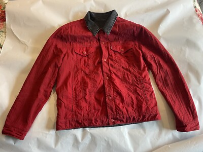 Jordan x Levi's Reversible Trucker Jacket - Red Nylon