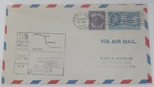 Gary Indiana to Chicago February 28 1953 first flight airmail