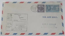 Gary Indiana to Chicago February 28 1953 first flight airmail