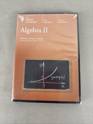 The Great Courses: Algebra II with James A. Sellers DVD No Workbook 2009 Sealed