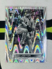 Jon Lester 2022 Topps Chrome Black & White RayWave #187 St. Louis Cardinals