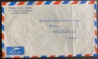 1955 Bangkok Thailand Commercial Airmail cover To Saranac Mi USA  — photo 1