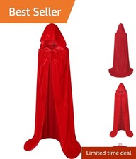 Versatile Unisex Hooded Velvet Cloak - Perfect for Halloween Parties  Cosplay
