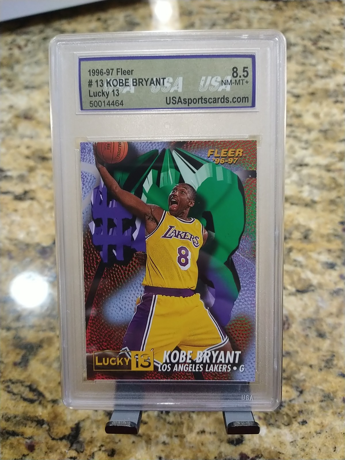 1996-97 Fleer Prize Lucky 13 Kobe Bryant #13 (RC)