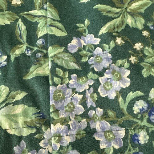 Tenda vintage Laura Ashley verde bacche di rovo floreale Valence Cottage Core 18x88 - Foto 2 di 4