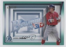2022 Bowman Bowman in 3-D! Aqua Refractor 38/125 Jarren Duran #B3D-10 0qc2