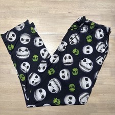 The Nightmare Before Christmas Jack Skellington Black Lounge Pants Stretch