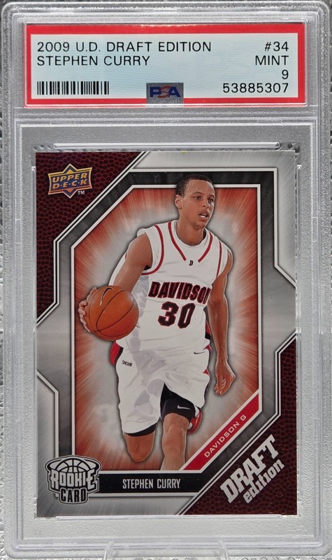 2009 Upper Deck Warriors ~ STEPHEN CURRY Rookie RC Card PSA 9 MINT