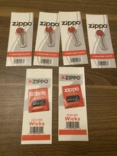 Zippo Lighter Flint And Wick of 6 Value Packs (24 Flints and 2 Wicks)