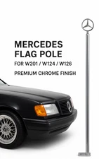 Mercedes-Benz Chrome Parking Pole - Flag Pole - Park Bar Parkingpole - Flagpole