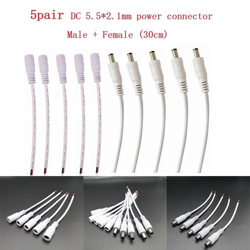 Easy to use 12V Male Female DC Power Connector Cable for LED Strip Light - Picture 2 of 11