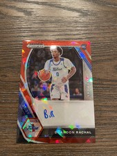 2021 Panini Prizm Draft Picks #DP-BRA Brandon Rachal Auto Red Ice