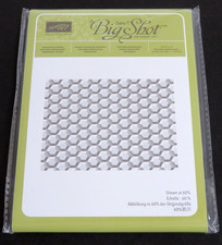 NEW Stampin' Up HEXAGON DYNAMIC 3D Embossing Folder BEEHIVE BACKGROUND DESIGN