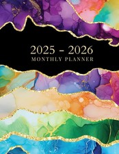 Monthly planner 2025-2026: Large print 2 year calendar Schedule Organizer fro...