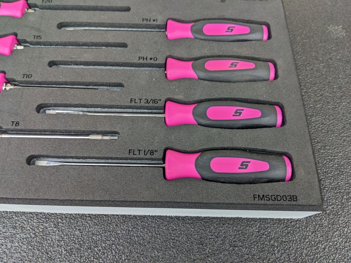 bn763 Snap-On Tools NEW FMSGD03B Mini Screwdriver Pick Set Pink | eBay