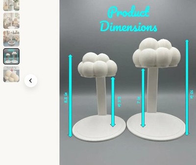 D Printed Rain Cloud Watering Sta