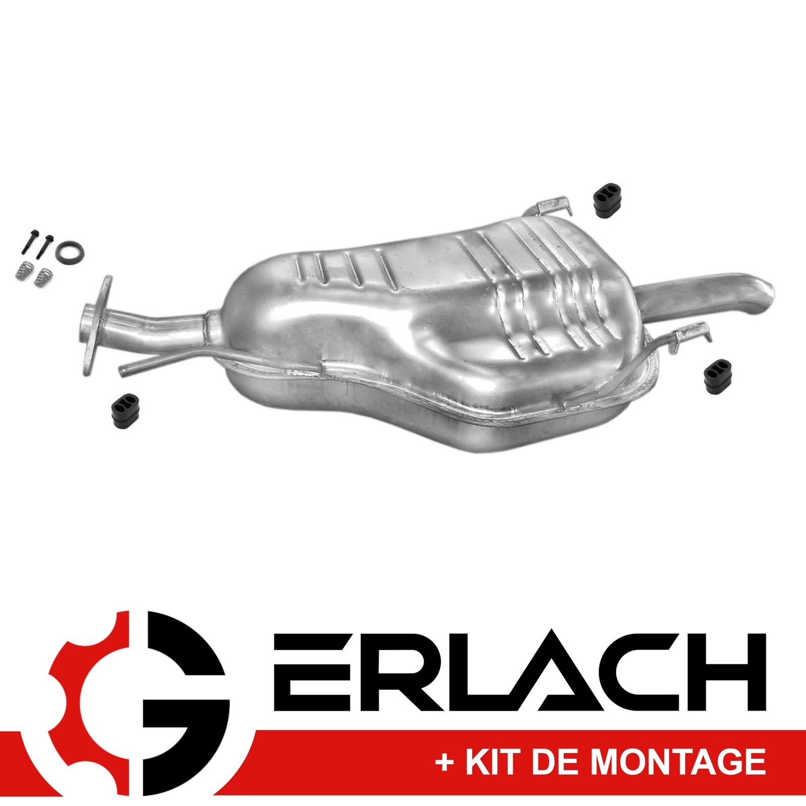 Silencieux arrière Opel Astra G anti-corrosion pour moteurs 1.7 TD 2.0 Di 835