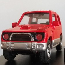 M-Tech Mitsubishi Pajero Mini 1st Gen 1/43 Red Diecast Opening Door Case #QYFHF9