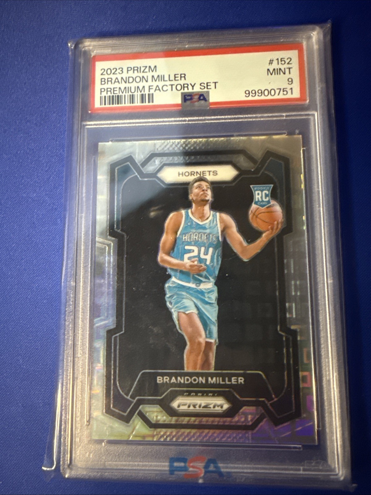 2023 Prizm Brandon Miller Premium Factory Set /150 #152 PSA 9