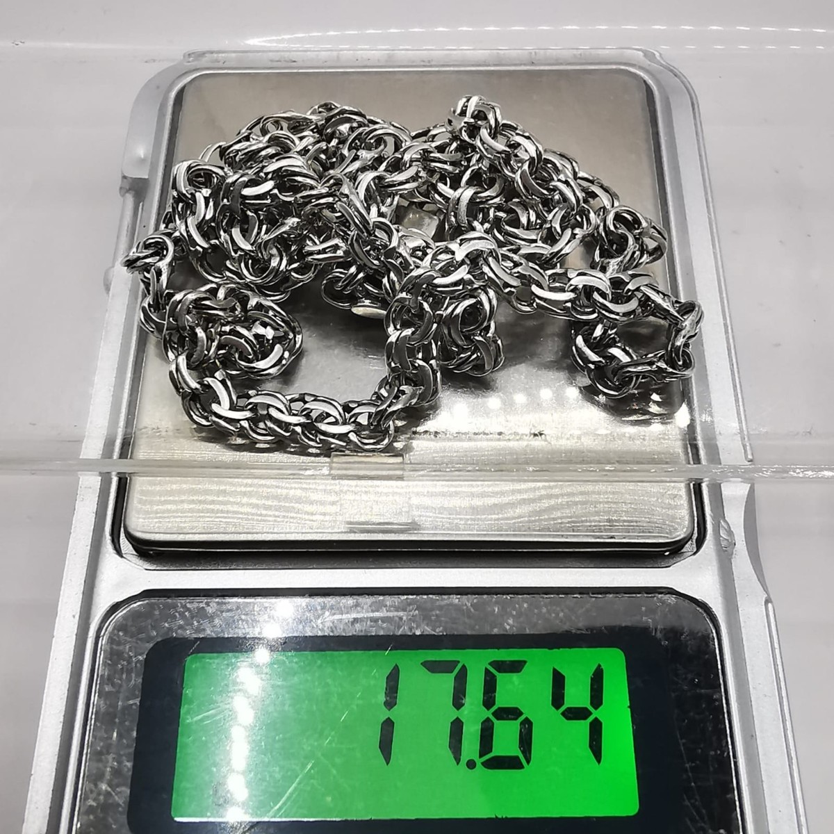 Vintage 925 Sterling Silver Chain Necklace 22 |Heavy Link 17.64g