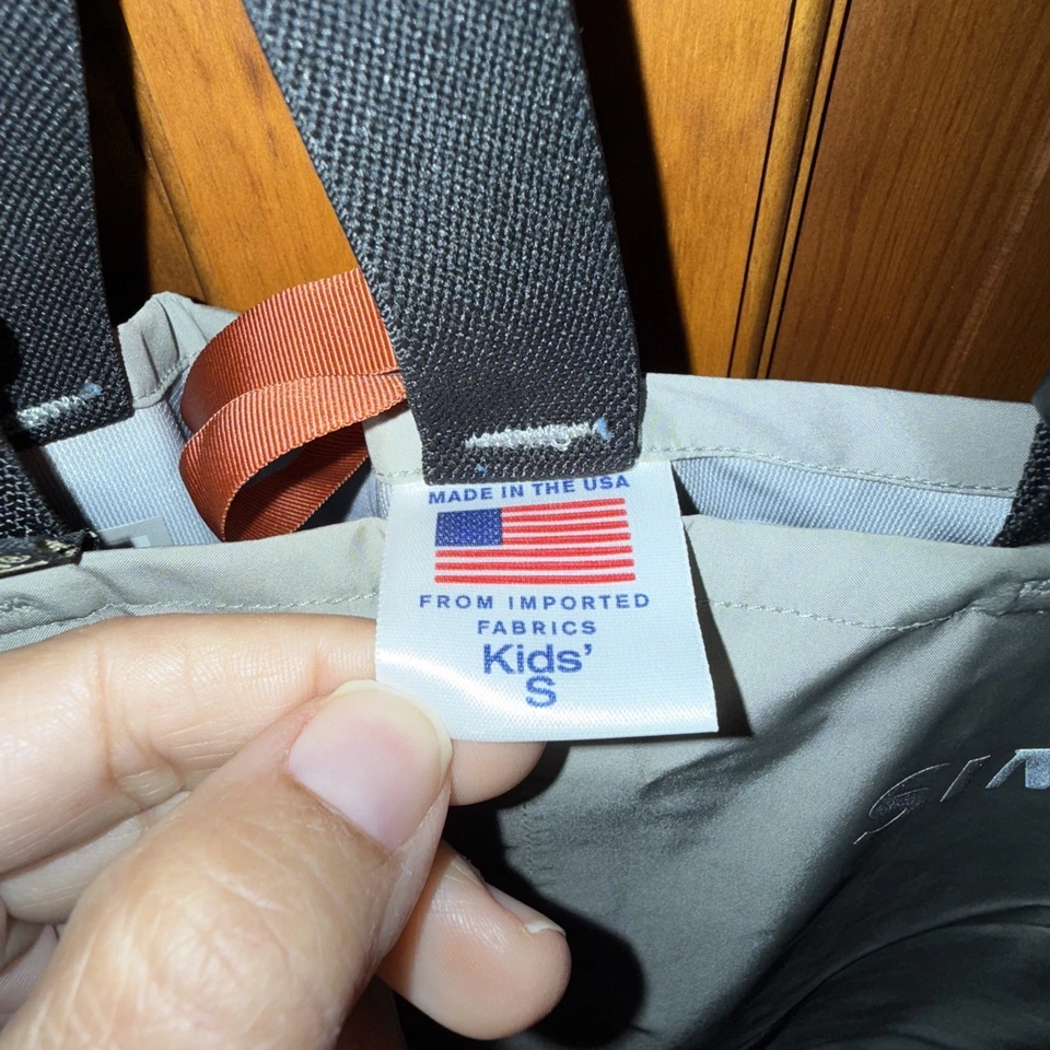 Simms Tributary Kids' Stockingfoot Waders Tan, Size S - Image 3 of 4