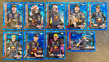 2025 Topps Chrome Sapphire Formula 1 F1 Max Verstappen 9 Card Base Lot