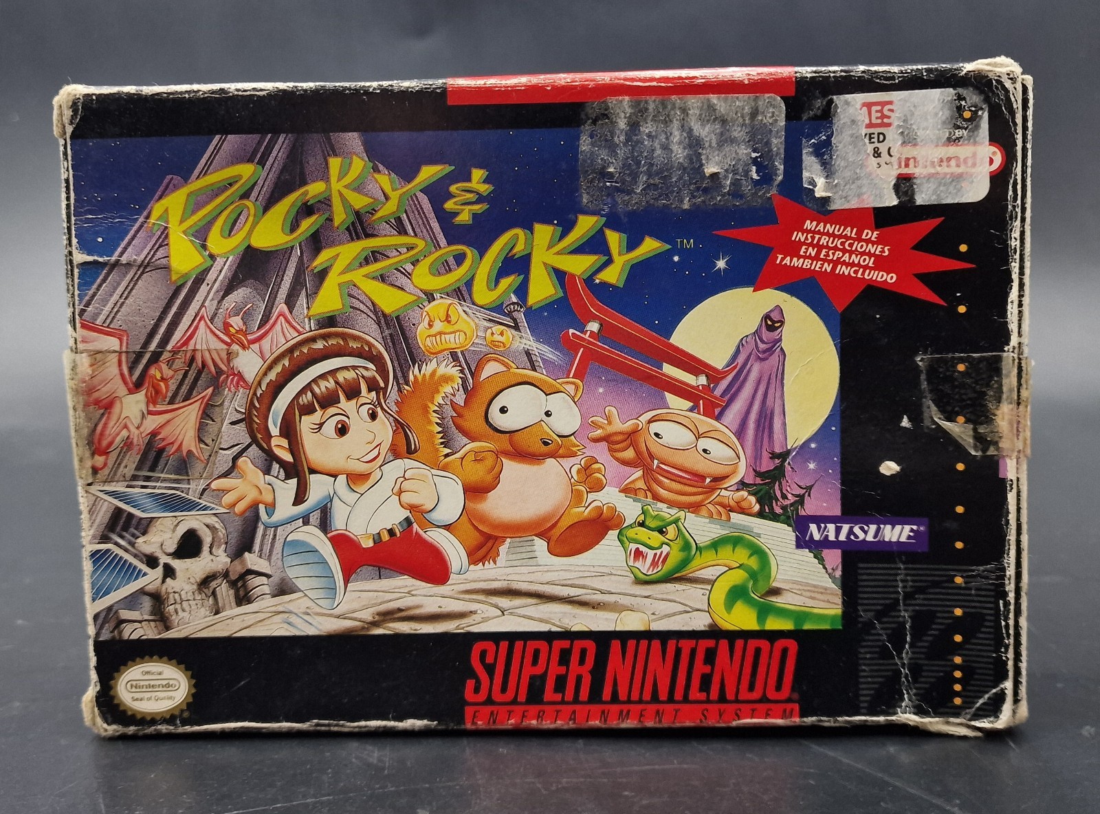 Pocky & Rocky - Super Nintendo SNES - Complet - NTSC-U/C US USA - Mauvais État