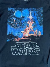 VINTAGE STYLE STAR WARS XL Hildebrandt T-Shirt Luke Skywalker Leia XTRA LARGE