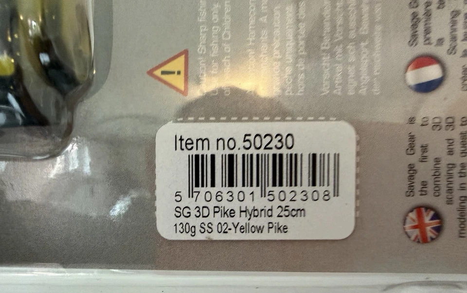 Savage Gear Hybrid Pike 25cm 130g Yellow Pike - Bild 4 von 4