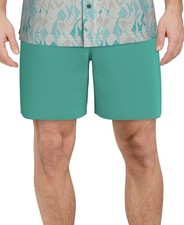 PGA Tour 8" Drawstring Elastic Performance Golf Shorts with pockets Blue Curacao