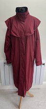 Jack Murphy Red Outdoor Caped Waterproof Long Coat Size 14 Lined See Pictures
