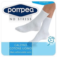 6 Paia Calzini In Cotone Elasticizzati Lui E Lei Pompea Unisex