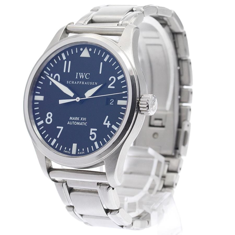 IWC SCHAFFHAUSEN PILOT WATCH MARK XVI IW325501 39mm SS Black Dial #C527