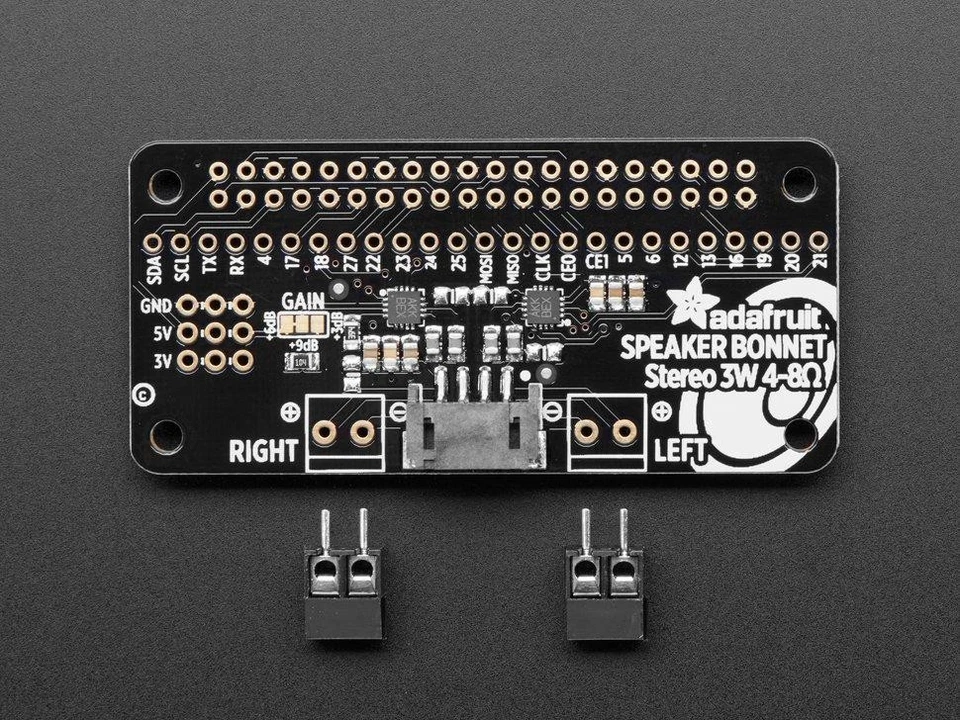 Adafruit I2S 3W Stereo Lautsprecher Bonnet für Raspberry Pi, I2S, Audioplatine - Bild 3 von 3