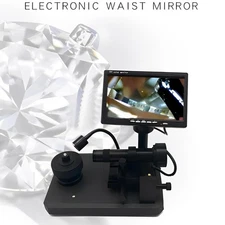 Diamond Magnifier Digital Microscope 50~1200x Jewelry Diamond Girdle Mirror 220V