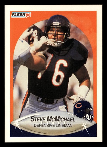 Steve McMichael #296 1990 Fleer card