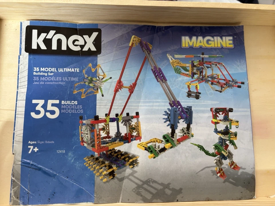 Almost 20 Lbs Of KNEX Rods, Connectors, Gears, Wheels, See Pics! - Image 2 of 4