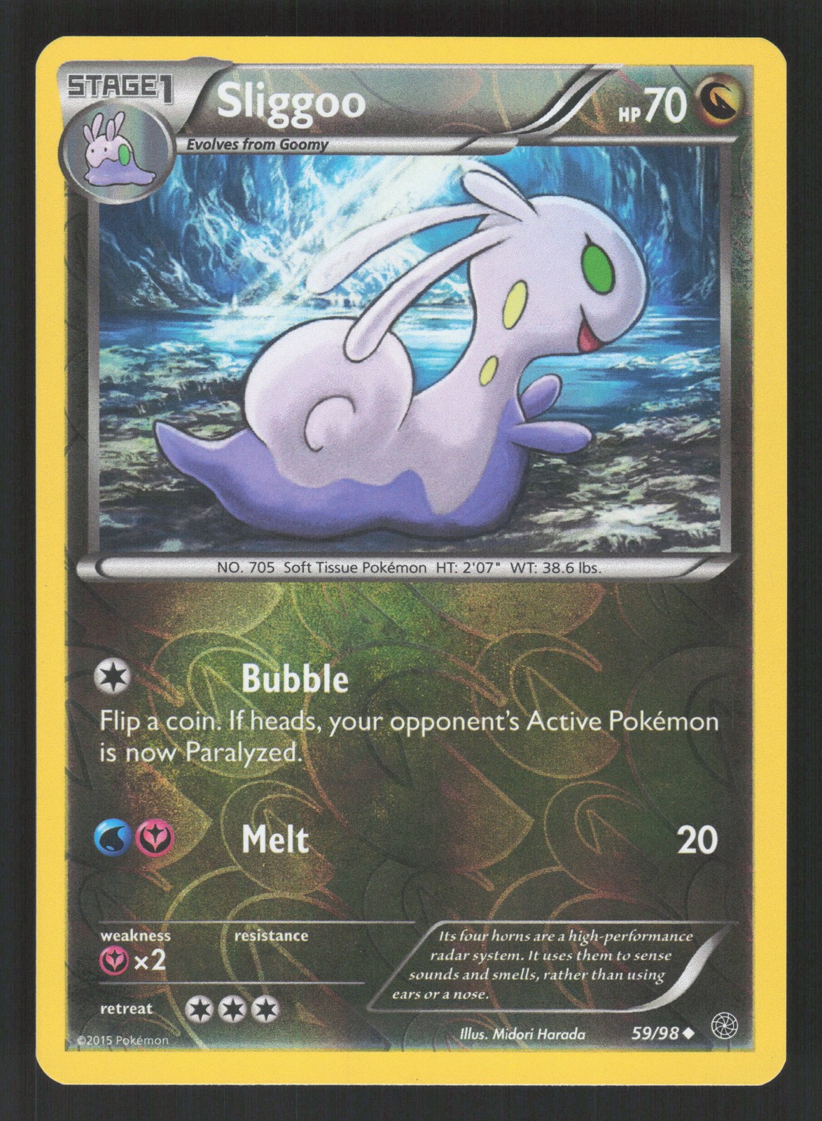 Sliggoo 59/98 Reverse Holo XY - Ancient Origins VLP
